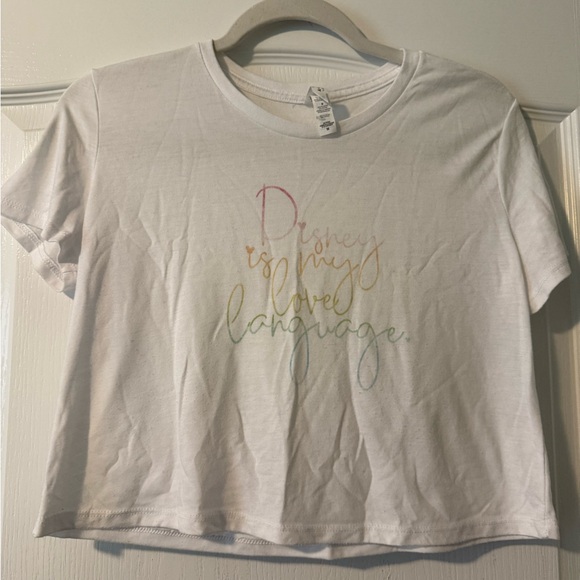 Bella Canvas Tops - Disney is my Love Language Crop Top